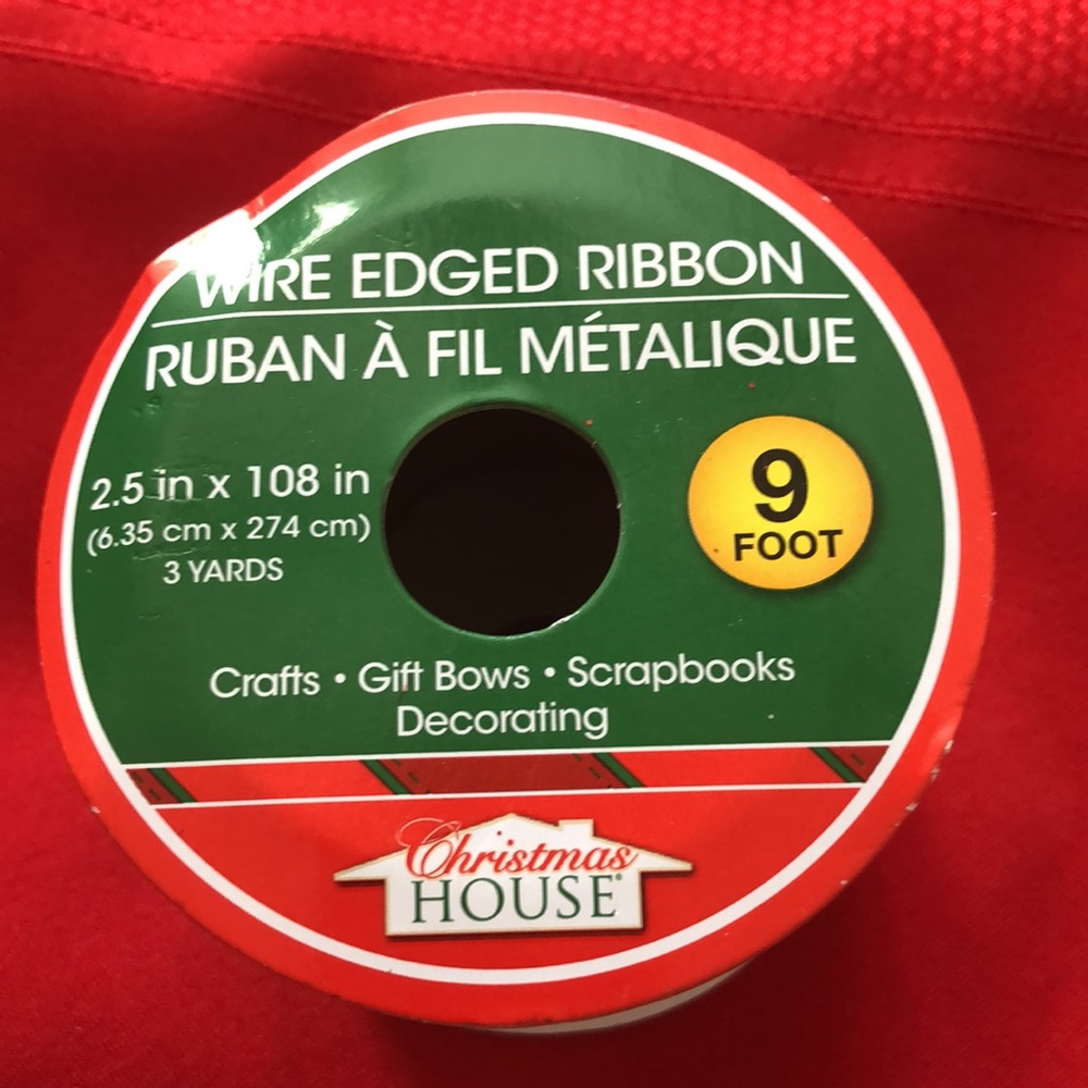 Wire Edged Ribbon & Red Decorative Duct Tape - Picture 5 of 10